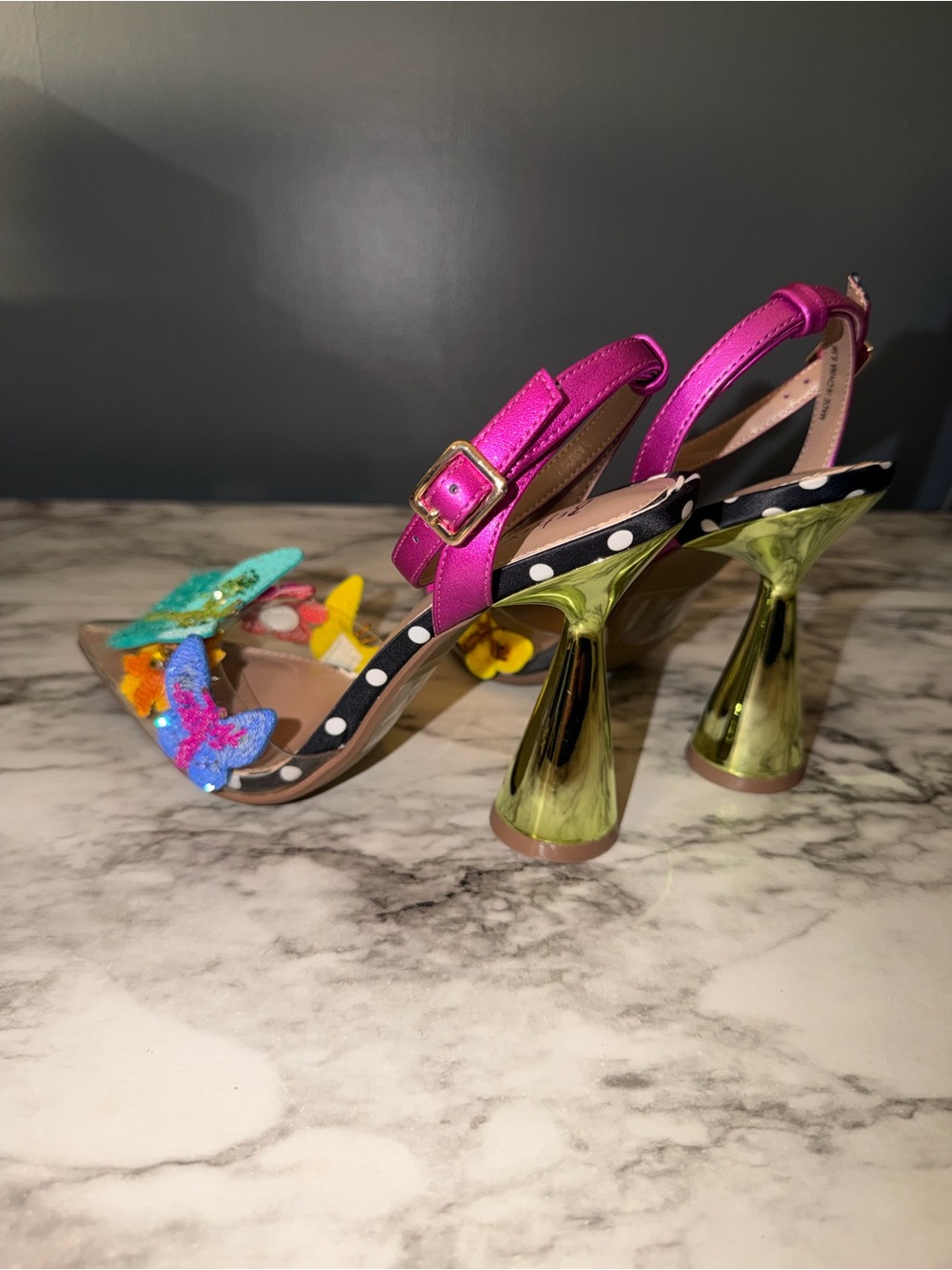Betsey Johnson butterfly heels - Picture 4 of 9